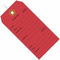 Bsc Preferred 6 1/4 x 3 1/8'' Red RePairs Tags Consecutively Numbered - Pre-Wired, 1000PK S-10752RPW